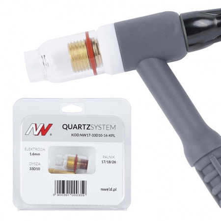 QUARTZSYSTEM – soczewka wersja krótka 17/18/26 [na elektrodę 1.6mm]