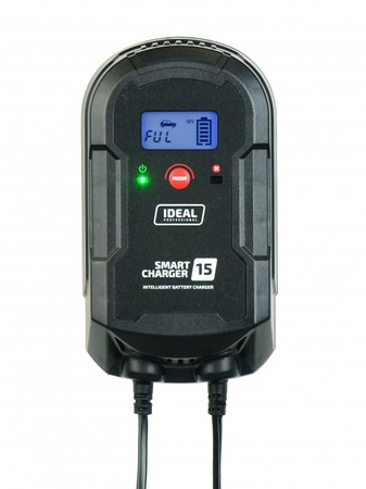 Prostownik Badek SMART CHARGER 15 LCD (12/24V)