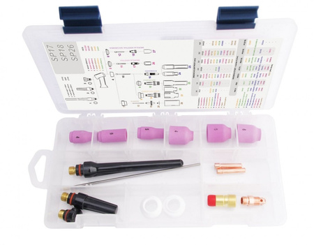 TIG BOX WERSJA KRÓTKA 17/18/26 zestaw na elektrodę 3.2mm