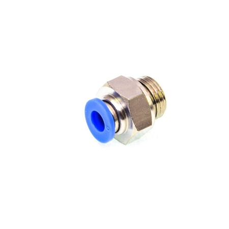 ZŁĄCZKA PROSTA WTYKOWA WĄŻ 6MM GWINT 1/4 SPC06-02