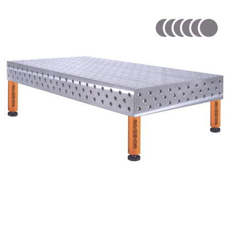 HERMES 3D 2000 x 1000 x 200 [4 nogi ze stopami L=350]