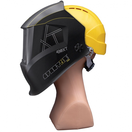 Przyłbica SPARTUS® Pro 430XT (filtr true color) z kaskiem i adapterem