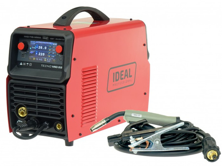 Półautomat spawalniczy Badek TECNO MIG 222 SYNERGIC (LCD, MIG, TIG, MMA, VRD, ALU)