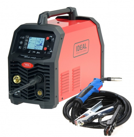 Półautomat spawalniczy Badek TECNO MIG 205 SYNERGIC (LCD, MIG, TIG, MMA, 4x4)