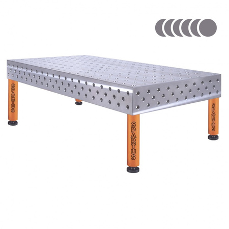 HERMES 3D 2000 x 1000 x 200 [4 nogi ze stopami L=450]