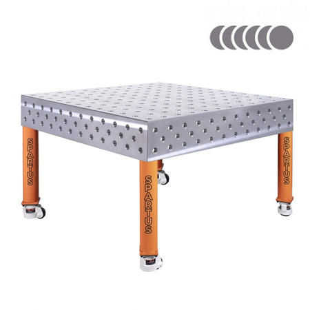 HERMES 3D 1200 x 1200 x 200 [4 nogi z kółkami L=450]
