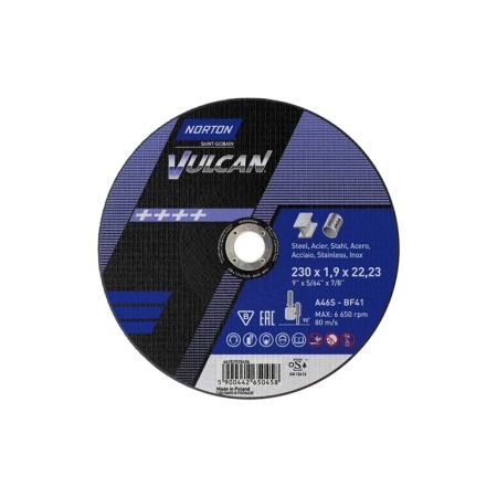 Tarcza ścierna Norton Vulcan T1A - 230x1.9x22 mm