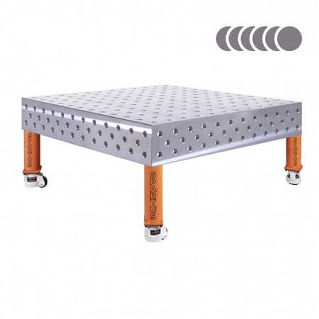HERMES 3D 1200 x 1200 x 200 [4 nogi z kółkami L=350]