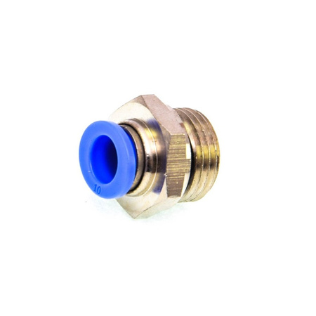 ZŁĄCZKA PROSTA WTYKOWA WĄŻ 10MM GWINT 1/2 SPC10-04