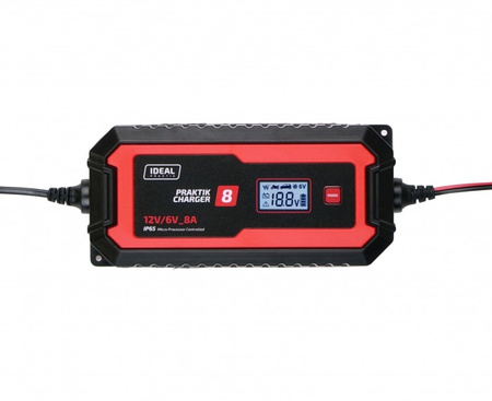 Prostownik Badek PRAKTIK CHARGER 8 LCD (6/12V)