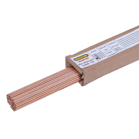 DRUT SPAWALNICZY TIG DO MIEDZI CuSn6 2.4mm 1 KG