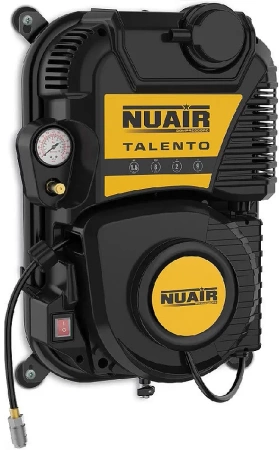Kompresor bezolejowy TALENTO do montażu na ścianie 2l 8bar NUAIR