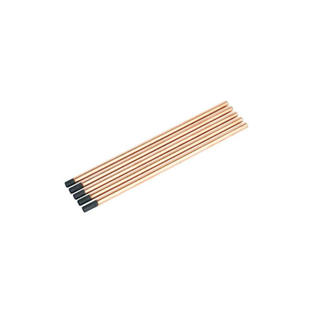 ELEKTRODA WĘGLOWA POMIEDZIOWANA 9.5x305 mm 10szt