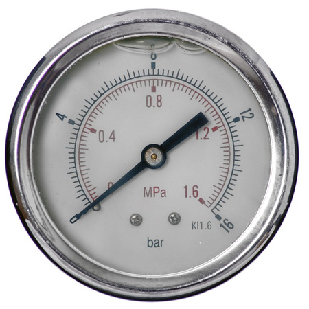 MANOMETR GLICERYNOWY 63 MM TYLNY 0-16 BAR G1/4