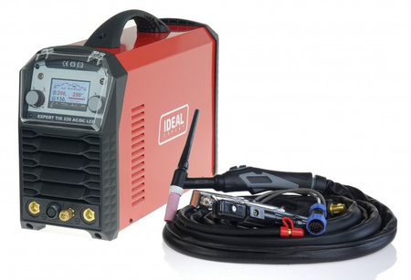 Spawarka Badek EXPERT TIG 220 AC/DC PULSE (LCD, z zestawem TIG)