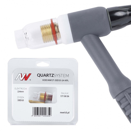 QUARTZSYSTEM – soczewka wersja krótka 17/18/26 [na elektrodę 2.4mm]