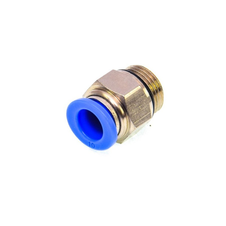 ZŁĄCZKA PROSTA WTYKOWA WĄŻ 10MM GWINT 3/8 SPC10-03