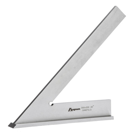 Kątownik ze stopką 45° MAGNUM 300x200 mm DIN 875/II