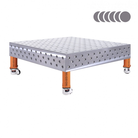 HERMES 3D 1200 x 1200 x 200 [4 nogi z kółkami L=200]