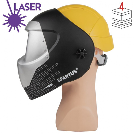 Przyłbica do spawalnia laserowego SPARTUS Ultra VX27 z kaskiem i adapterem - WIELOPAK