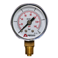 MANOMETR 40 MM 0-10 BAR Z PRZYŁĄCZEM DOLNYM G1/8